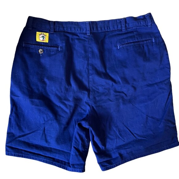 Vintage Duckhead Shorts Sz 40 Blue High Waist Retro 90's Shorts Pleated - Picture 2 of 8